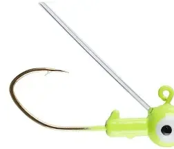 EAGLE CLAW FINESSE WEEDLESS JIG CHARTREUSE 1/8OZ