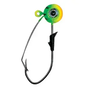 EAGLE CLAW WEEDLESS EAGLE EYE JIG HEADS 1/8OZ 5PK FIRETIGER