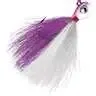 GOOGLE EYE HAIR JIG 1/8 PU/WHT KALINS PURPLE/WHITE