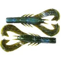 Googan Krackin' Craw 4'' Blue Baby 7pk