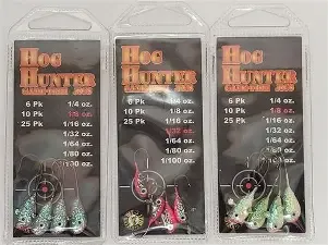 Hog Hunter Game Fish Jigs 1/100 Silver 10pk