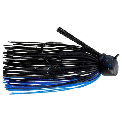 KEITECH FOOTBALL JIG 1/2OZ GPM TUNGSTEN SKIRTED 2/0 blue/black