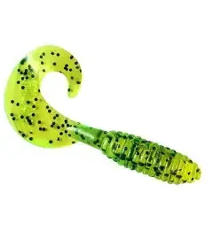 Kalin's Lunker Grub 3" Chart/CPR Flake S&amp;P