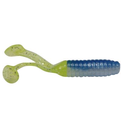 Kalins TripleThreat Grub 2'', Black n Blue/Chart 10pk