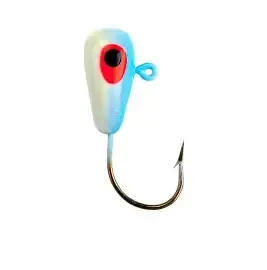 Lindy Live Bait Jig 7pk 1/8oz Blue Glow