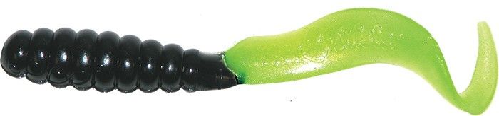 Mister Twister 3"Meeny Tail Black/Chartreuse Pearl
