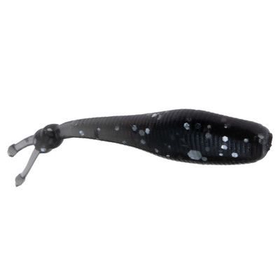 NIKU BOLT MINNOW 1" BLK/SILVR CLAM ICE PLASTIC BLCK/SLVR FLK