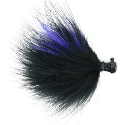 NL MARABOU JIG 3/32 BLACKPURPL MARJ3-34
