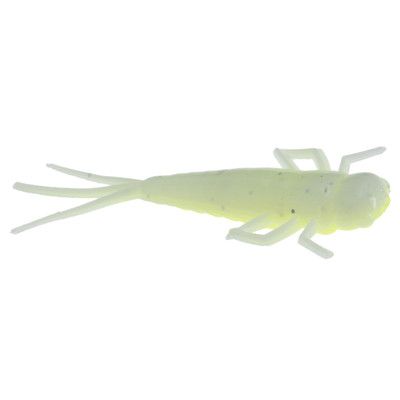 NIKU TWITCH FLY 1.25" CHT/WHT CLAM ICE PLASTIC CHART/WHT GLO