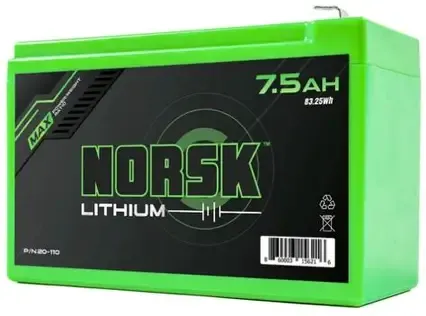NORSK LITHIUM BATTERY 7.5 AMP