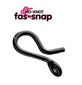 No- Knot fas-snap Medium Black