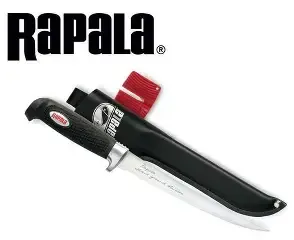 RAPALA SOFT 7.5" FILLET KNIFE W/SHARPENER