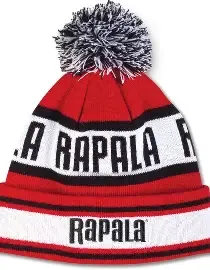 Rapala Pom Beanie Hat Red/Blk
