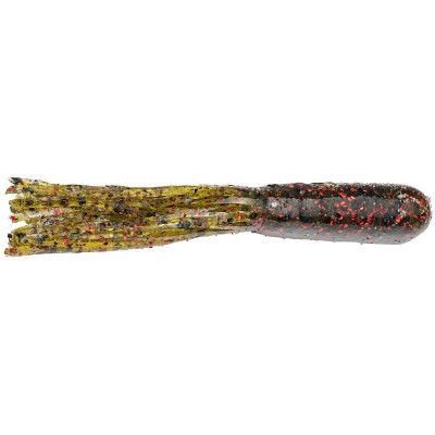 STRIKE KING PRO-MODEL COFFEE TUBE BAIT 3 1/2" WATERMELON RED FLAKE 8PK