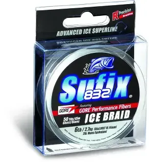 SUFIX 832 ICE BRAID 50YD GHOST 10#