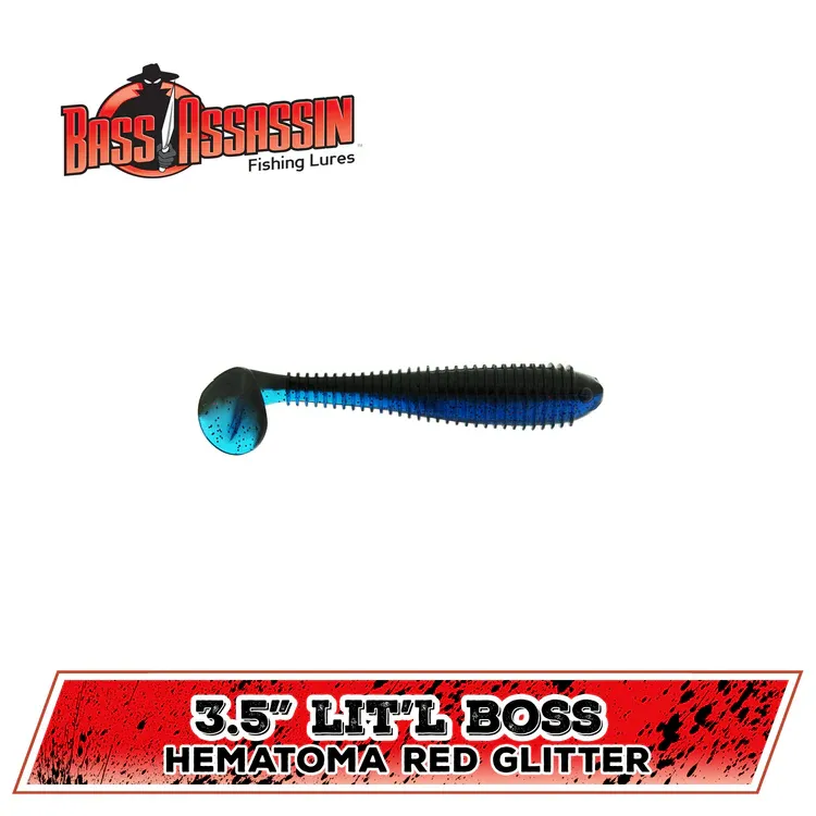 bass assassin lit'l boss 3.5 hematoma red gl