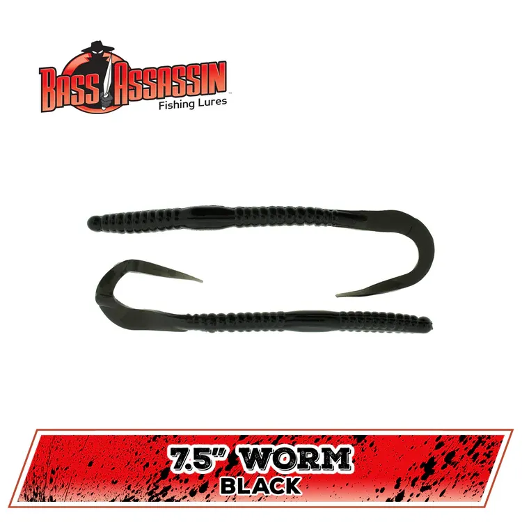 bass assassin  worm 11 black