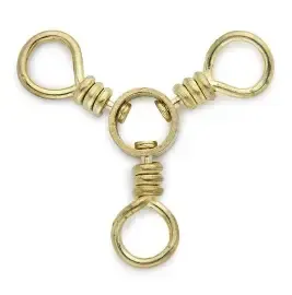 Sampo Brass 3-Way Swivel #1/0