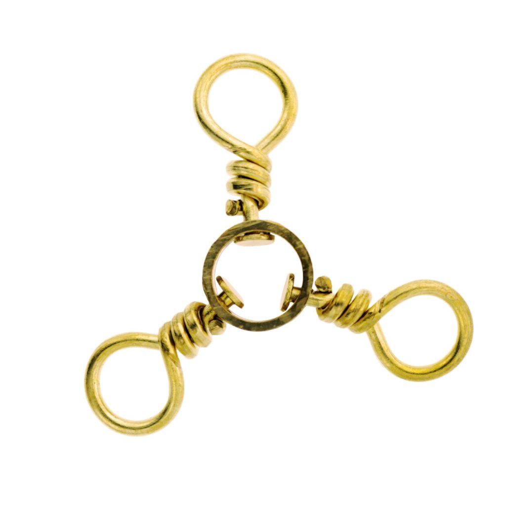 Sampo Brass 3-Way Swivel #8