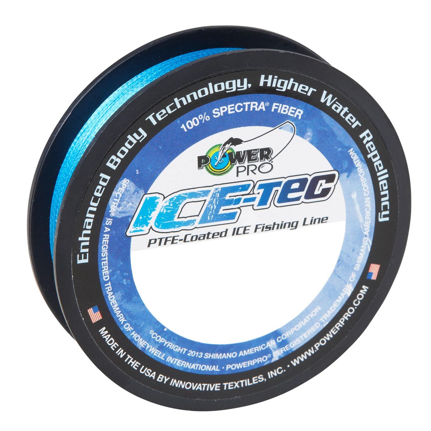 Spectra Power Pro Ice-Tec PTFE-Coated Ice Fishing Line 10lb Ice Blue