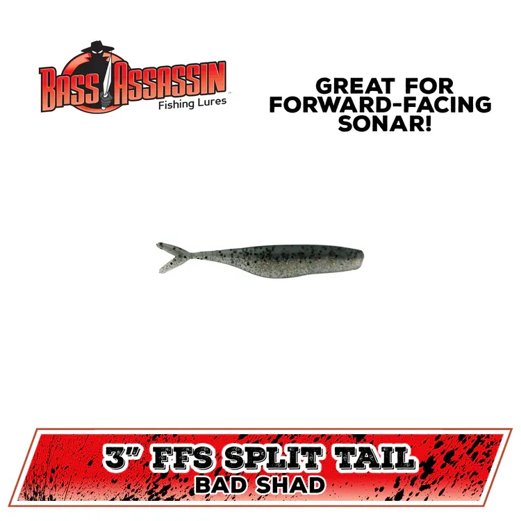 bass assassin spilt tail 3" bad shad