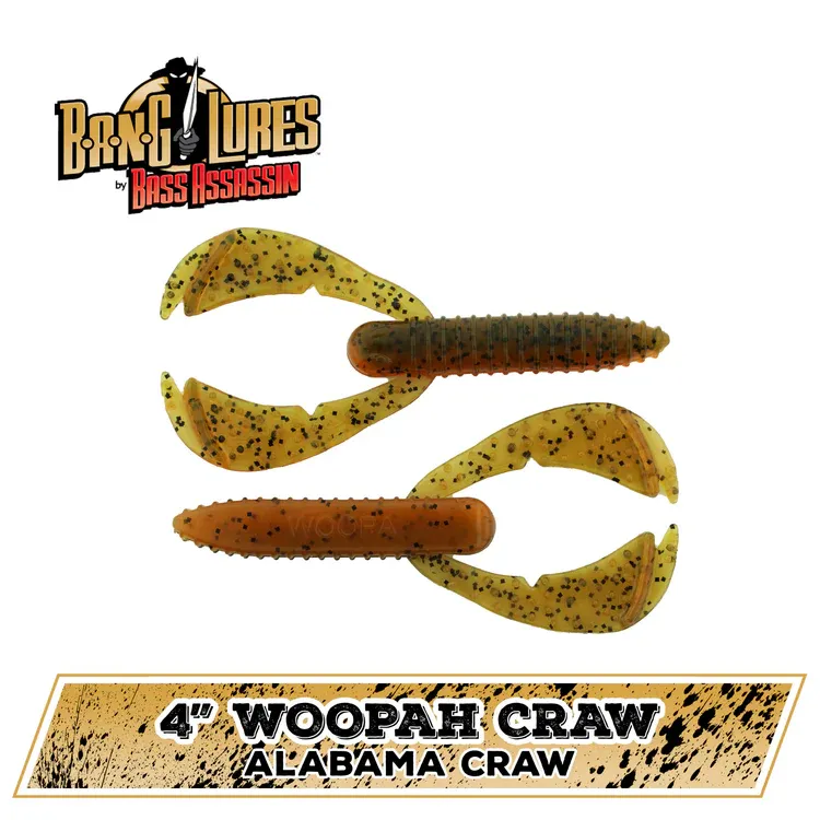 bass assassin woopah craw 4" alabama craw