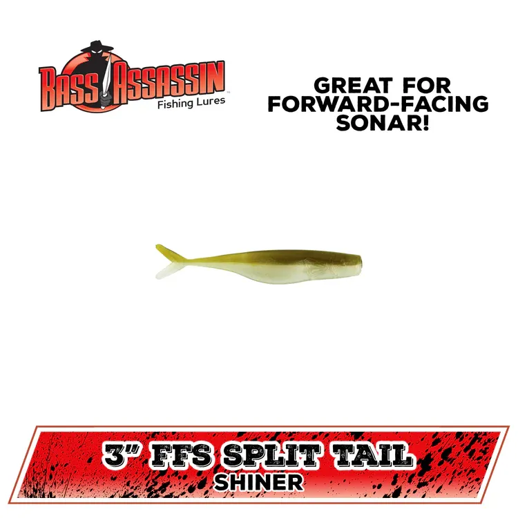 bass assassin spilt tail 3" shiner