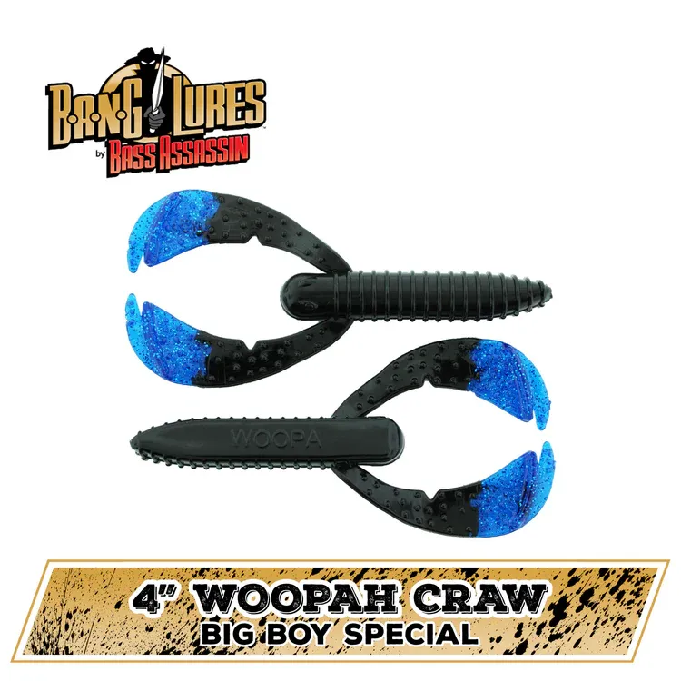 bass assassin woopah craw 4" big boy
