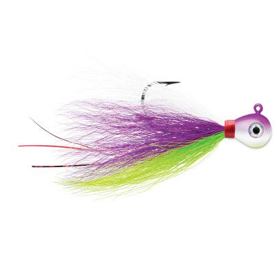 VMC BUCKTAIL JIG 2PK 1/16 PURPLE ALBINO BKJ116-PA