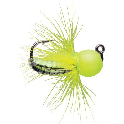 VMC Pro Series Tungsten Fly Jig 1/32 Glow Chart., 124382