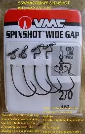 VMC Spinshot Wide Gap #2/0 Black, SSWG2/0BNPP
