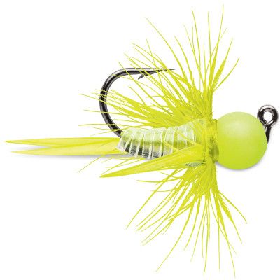 VMC Tungsten Bullfly Jig 1/32 Glow Chartreuse, 142959