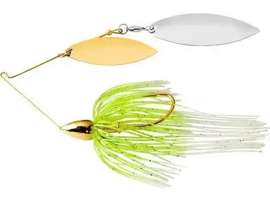 War Eagle 2-Willow 3/8oz Gold White Chartreuse