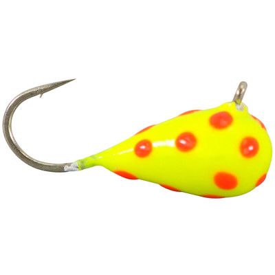 Widow Maker Tungsten Dropper #14 Glow Yellow Polka Dot