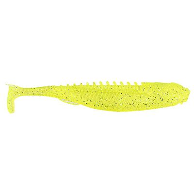 eye-candy paddle shad  silver chartreuse