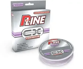 P-Line CX Premium Fluorocarbon Coated Ultra Thin 300yds 4lb Clear Fluorescent