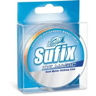 Sufix Ice Magic Cold Water Fishing Line 2lb Orange