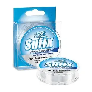 Sufix Ice Magic Cold Water Fishing Line 2lb Clear