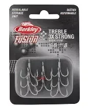 Berkley Fusion 19 Med Shank EWG Treble Sz5 8pk