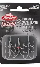 Berkley Fusion 19 Medium Shank EWG Treble #4 8ct