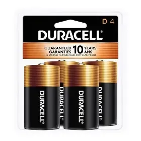 4 D batteries