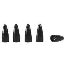Bullet Weight Worm, 3/8oz Black 5/pk