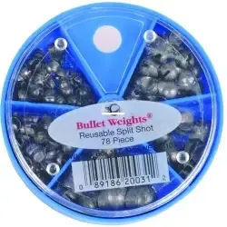 Bullet Weight Skillet Assort, Mini Split Shot 78pc