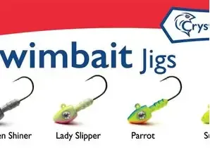 C.E. SWIMBAIT JIG 1/8 PEARL CRYSTALEYES