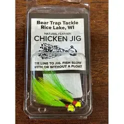 CHICKEN JIG 2PAK 1/32 BLK-CHT BLACK-CHARTREUSE