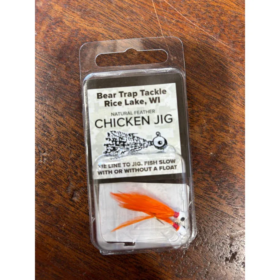 CHICKEN JIG 2PK 1/64 WHT-ORG