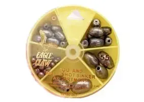EA Egg Sinker/SplitShot Asst, Lead 55pc