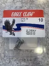 Eagle Claw Box Treble Brnz. #10