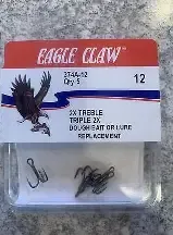 Eagle Claw Box Treble Brnz. #12