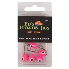 ED Floating Jig Head Large Pink 5pk